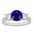 Diana: Exquisite Three .Stone Gemstone Ring