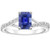 Artemis: Regal Sapphire & Diamond Statement Ring .4ct Emerald