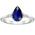 Isabella: Sapphire & Diamond Anniversary Ring .5.00ct Pear