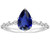 Isabella: Sapphire & Diamond Anniversary Ring .5.00ct Pear