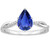 Isabella: Exquisite Engagement Ring With Pear .Cut Sapphire