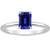 Diana: Exquisite Sapphire Solitaire Ring .3ct Emerald
