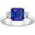Isabella: Three .Stone Sapphire & Diamond Ring