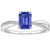 Isabella: Twisted Shank Sapphire & Diamond Ring .4.00ct Emerald