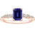 Vienna: Sapphire & Diamond Statement Ring .3.50ct Emerald