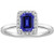 Florence: Bespoke Engagement Ring With Sri Lankan Sapphire .4ct Emerald