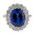 Artemis: Exquisite Tanzanite & Diamond Ring .5.75ct Round Tanzanite