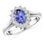 Florence: Exquisite Flower .Inspired Tanzanite Ring