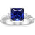 Isabella: Three .Stone Sapphire & Diamond Ring
