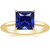 Vienna: Princess .Cut Sapphire Solitaire Ring