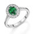 Florence: Exquisite Emerald & Diamond Engagement Ring .3.75ct Oval Green Emerald