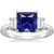 Diana: Regal Three .Stone Sapphire And Diamond Ring