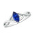 Isabella: Three .Stone Sapphire & Diamond Ring