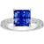 Isabella: Exquisite Sapphire & Diamond Ring .4.50ct Princess