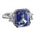 Artemis: Exquisite Three .Stone Ring With Asscher Sapphire