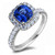 Vienna: Cushion .Cut Ceylon Blue Sapphire Ring