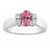 Vienna: Exquisite Pink Sapphire & Diamond Ring .2.10ct Oval & Round Cut Stones