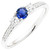 Artemis: Exquisite Sapphire & Diamond Wedding Ring .2.50ct Round Ceylon Blue Sapphire