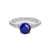 Madrid: Exquisite Three .Stone Sapphire & Diamond Ring