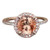 Vienna: Statement Gemstone Ring .9ct Round Morganite