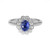 Vienna: Bespoke Sapphire And Diamond Ring .9.70ct Oval Ceylon Sapphire