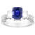 Victoria: Three .Stone Sapphire & Diamond Ring