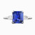 Isabella: Exquisite Three .Stone Sapphire Ring