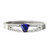 Madrid: Exquisite Sapphire & Diamond Ring .1ct Trillion