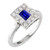 Isabella: Vintage .Inspired Sapphire Halo Ring
