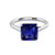 Isabella: Radiant Cut Sapphire Solitaire Ring .2.00ct Natural Blue Sapphire