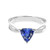 Isabella: Sapphire Solitaire Engagement Ring .1.00ct Trillion