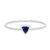 Isabella: Sapphire Solitaire Ring .0.50ct Trillion