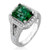 Artemis: Exquisite Gemstone Ring With Green Tourmaline .9ct Emerald