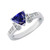 Artemis: Exquisite Sapphire & Diamond Ring .2ct Trillion