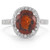 Madrid: Exquisite Garnet & Diamond Statement Ring .11.40ct Oval Garnet