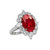 Florence: Exquisite Ruby & Diamond Cocktail Ring .4.50ct Oval Ruby