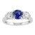 Vienna: Three .Stone Sapphire & Diamond Ring