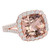 Florence: Exquisite Morganite & Diamond Wedding Ring .15.75ct Cushion Florence: Exquisite Morganite & Diamond Wedding Ring .15.75ct Cushion