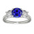 Isabella: Three .Stone Sapphire & Diamond Ring