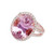 Isabella: Exquisite Gemstone Ring With Rare Kunzite .28.50ct Oval Pink Kunzite
