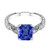 Isabella: Sapphire & Diamond Gemstone Ring .3.00ct AAA Blue Sapphire