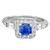 Isabella: Cushion .Cut Blue Sapphire Ring