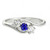 Artemis: Exquisite Three .Stone Sapphire & Diamond Ring