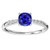 Madrid: Exquisite Blue Sapphire & Diamond Ring .2.50ct Cushion
