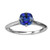 Diana: Exquisite Blue Sapphire Solitaire Ring .2.00ct Cushion Cut Sapphire