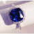 Vienna: Sapphire And Diamond Ring .3ct Cushion Cut Natural Sapphire