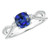 Diana: Majestic Three .Stone Sapphire Ring