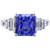 Florence: Bespoke Sapphire & Diamond Anniversary Ring .4ct Radiant