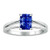 Diana: Radiant Blue Sapphire Solitaire Ring .1.50ct Natural Sapphire