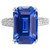 Isabella: Exquisite Sapphire And Diamond Ring .5.00ct Emerald